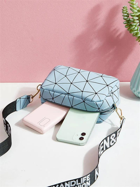 Girls Printed Blue Crossbody Bag , C-AR-8 Skyblue